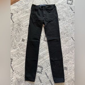 Size 1-R Hollister Black Mid Rise Skinny Jeans
